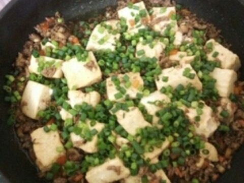 豆腐と挽き肉の甘辛丼